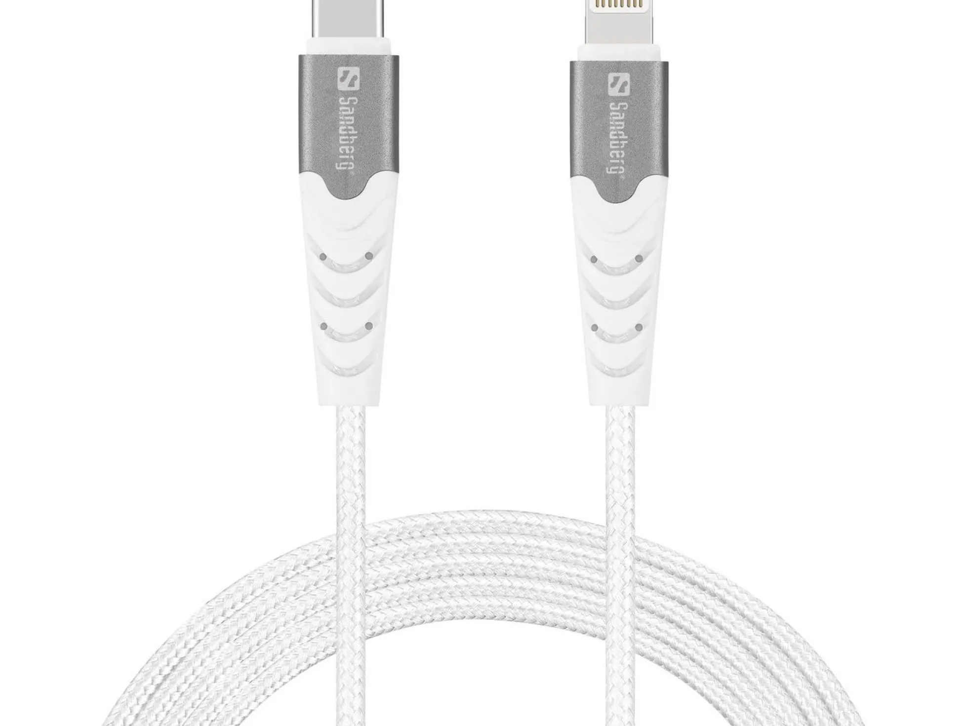 Sandberg PRO USB-C PD til Lightning MFI kabel, hvid
