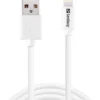 Sandberg SAVER USB-A til Lightning MFI kabel, 1 meter, hvid