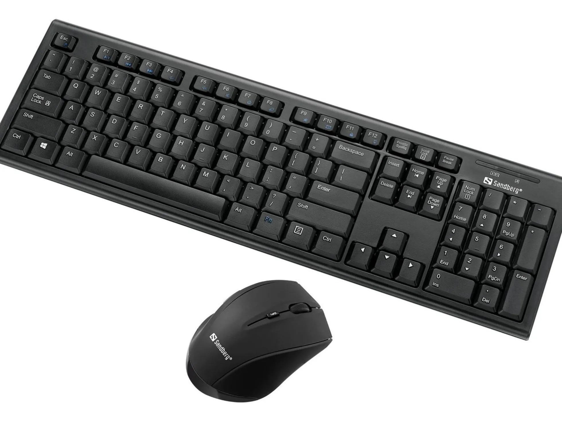 Sandberg trådløst tastatur- og musesæt, internationalt layout