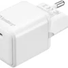 Sandberg USB-C AC oplader, PD20W, EU, indendørs, 5 V, 3 A, hvid