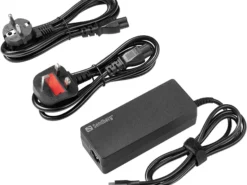 Sandberg USB-C AC oplader, PD100W, EU+UK