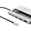 Sandberg USB-C 6-i-1 rejse-dock, SSD-etui