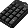 Sandberg USB-kabel numerisk tastatur, USB, Notebook/PC, membran, taktil, 3 millioner tastetryk, sort