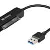 Sandberg USB 3.0 til SATA-link, USB-A, SATA, han/han, sort