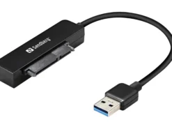 Sandberg USB 3.0 til SATA-link, USB-A, SATA, han/han, sort