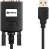 Sandberg USB til seriel konverter, PL-2303TA, 9-pin, 400 mm, 35 mm, 15 mm, sort
