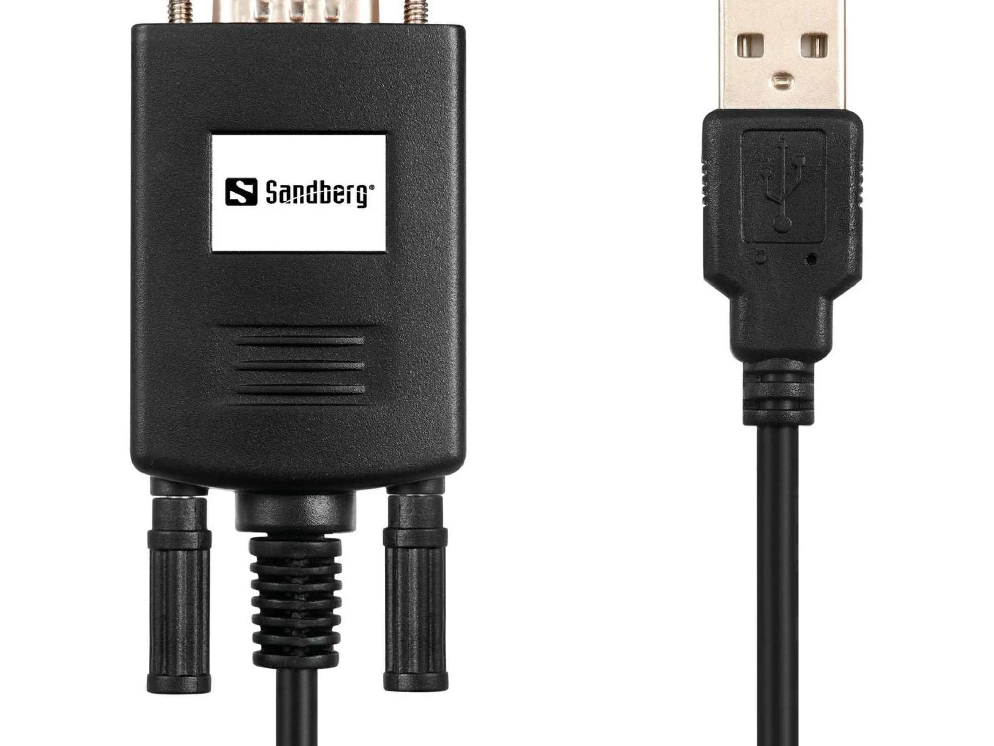 Sandberg USB til seriel konverter, PL-2303TA, 9-pin, 400 mm, 35 mm, 15 mm, sort
