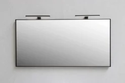 Sanibell Basicline spejl, sort (mat), H: 60 cm