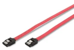 SATA kabel, 50 cm, med clip, 7-polet til 7-polet SATA stik - MicroConnect