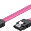 SATA kabel, 0,3 meter, med clip, 7-polet til 7-polet - MicroConnect