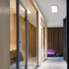 Sense Surface LED panel, 600 x 600, sort, 3770lm, 3000K, Ra>80, bagkantsdæmp