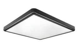 Sense Surface LED panel, 600 x 600, sort, 3770lm, 3000K, Ra>80, bagkantsdæmp
