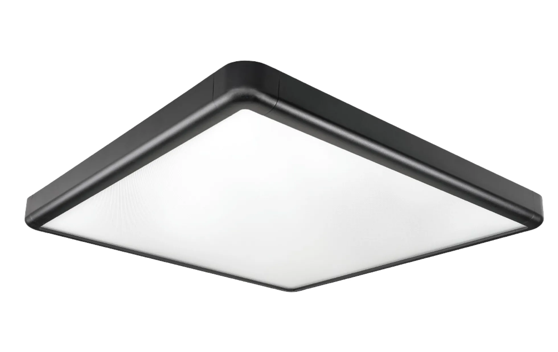 Sense Surface LED panel, 600 x 600, sort, 3770lm, 3000K, Ra>80, bagkantsdæmp