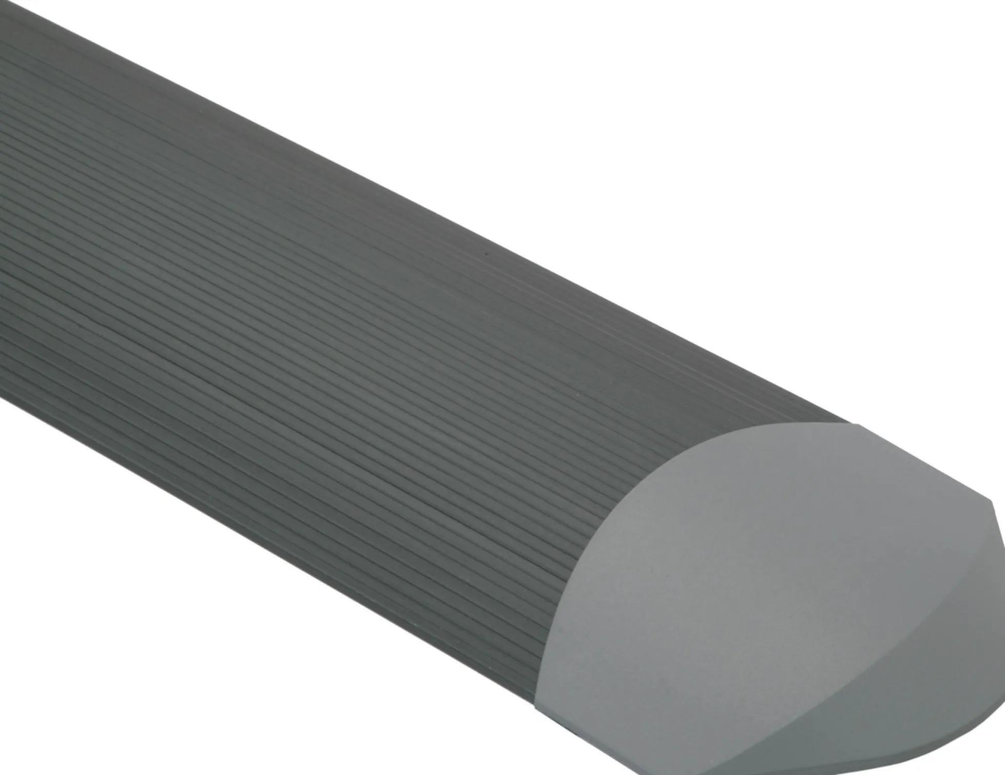 Serpa blød gulvliste, 150mm bred, 3m lang, grå