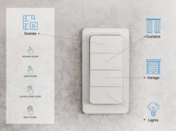 Shelly BLU RC Button 4 ZB, Bluetooth + Zigbee, hvid
