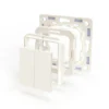Shelly BLU Wall Switch 4 ZB, batteritryk, Bluetooth + Zigbee, uden ramme