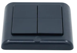 Shelly BLU Wall Switch 4 ZB DK, Bluetooth + Zigbee batteritryk til LK FUGA