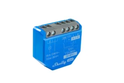 Shelly 1 Gen4 - WiFi + Zigbee relæ, potentialfrit kontaktsæt (12-48VDC/230VAC), 4-pak
