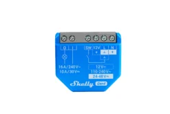 Shelly 1 Gen4 - WiFi + Zigbee relæ, potentialfrit kontaktsæt (12-48VDC/230VAC) 2-pak