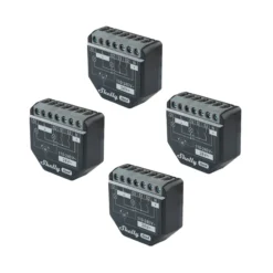 Shelly 2PM Gen4 - WiFi + Zigbee relæ/jalousi, 2 kanaler, effektmåling (24VDC/230VAC), 4-pak