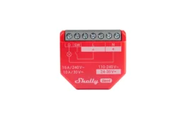Shelly 1PM Gen4 - WiFi + Zigbee relæ med effektmåling (24VDC/230VAC), 2 pak