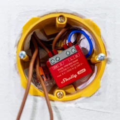 Shelly 1PM Mini Gen4, WiFi + Zigbee relæ med effektmåling (230 VAC), 2 pak