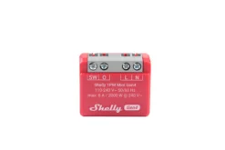 Shelly 1PM Mini Gen4, WiFi + Zigbee relæ med effektmåling (230 VAC), 2 pak