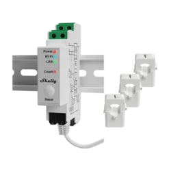 Shelly Pro 3EM 120A v2, 3-faset energimåler