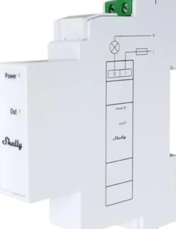Shelly Pro 3EM Switch Add-On, 2A potentialfrit relæ, 230V