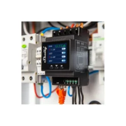 Shelly Pro 4PM, WiFi-styret 4-kanals relæ, 4x16A, 40A max, DIN-skinne, effektmåling