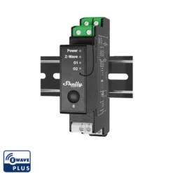 Shelly Qubino Wave Pro 2PM, 16A smart relæ, DIN-skinne