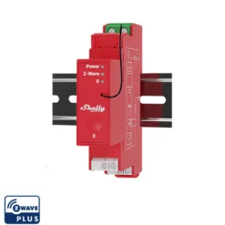 Shelly Qubino Wave Pro 1PM, Z-Wave, 1-faset relæ, 16A, tavlemontering