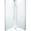 Showerama 10-5 classic rektangulær brusekabine, 90x90 cm, alu/frost