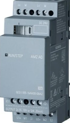 Siemens LOGO! AM2 AQ, 2AQ, 0-10V, 0/4-20MA 6ED1055-1MM00-0BA2