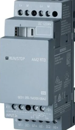 Siemens LOGO! AM2 RDT, 2AI, -50..+200DECR/C 6ED1055-1MD00-0BA2
