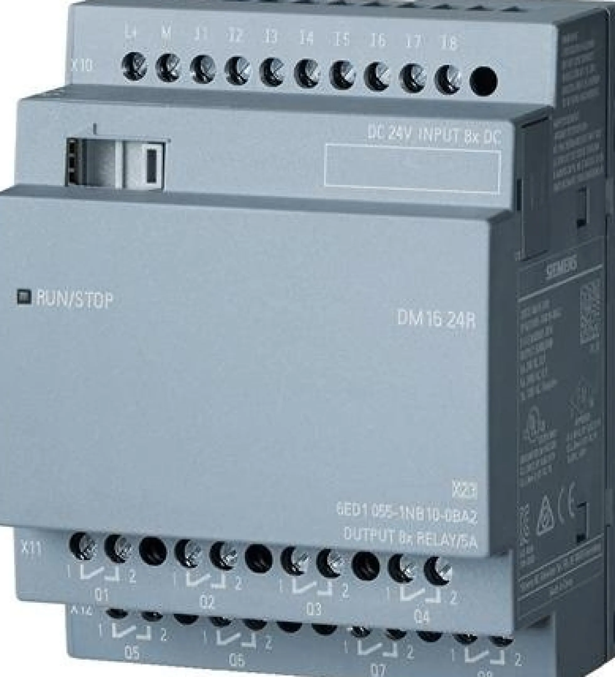 Siemens LOGO! DM16 24R, EXP. MODULE, 6ED1055-1NB10-0BA2