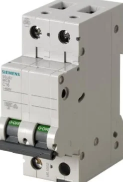 Siemens 5SL6 – Automatsikring, C 13A, 230Vac, 1P+N, 6kA, 2 modul