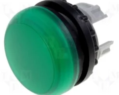 Signallampe, flad, grøn, M22-L-G