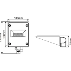 Sign today mini udendørs lampe, fast LED, 2600lm - Ledpro