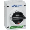Sikkerhedsafbryder 16A 4P EMC 2xM25, grå