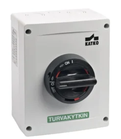 Sikkerhedsafbryder 63A 4P, grå/sort KUM463U - MTO Electric