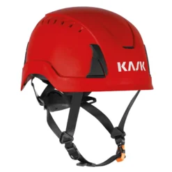 Sikkerhedshjelm Primero m/hagerem, rød - Kask