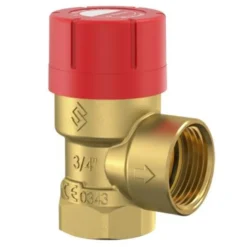 Sikkerhedsventil med muffe, 3/4", DN20 - 2,5 bar