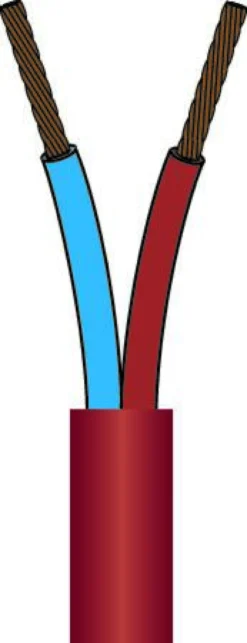 Silikonekabel 2X0,75 SIHF-O TR - pr. meter