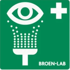Skilt til øjenbrus, klistermærke - BROEN-LAB