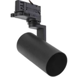 Skinnespot med GU10 fatning, 230V, Aluminium, Højde 172mm, Dybde 121mm, Diameter 56mm, IP20