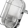 Skotlampe, E27, glasskærm og metalgitter - Sonlux