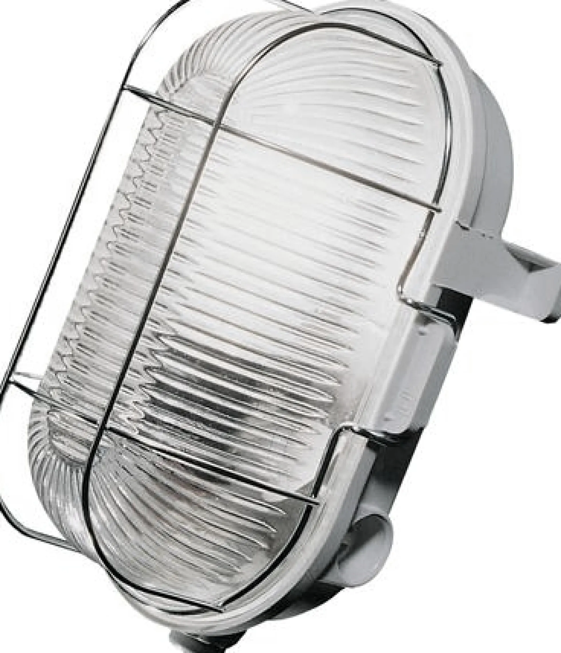 Skotlampe, E27, glasskærm og metalgitter - Sonlux