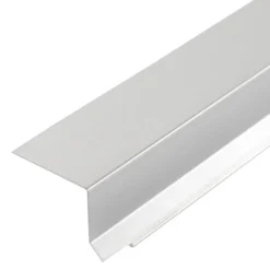 Skotrendefod 1 meter, blank aluminium