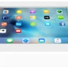 Skrivebordstativ til 9,7 "iPads, 125 vinkel, aluminium, hvid